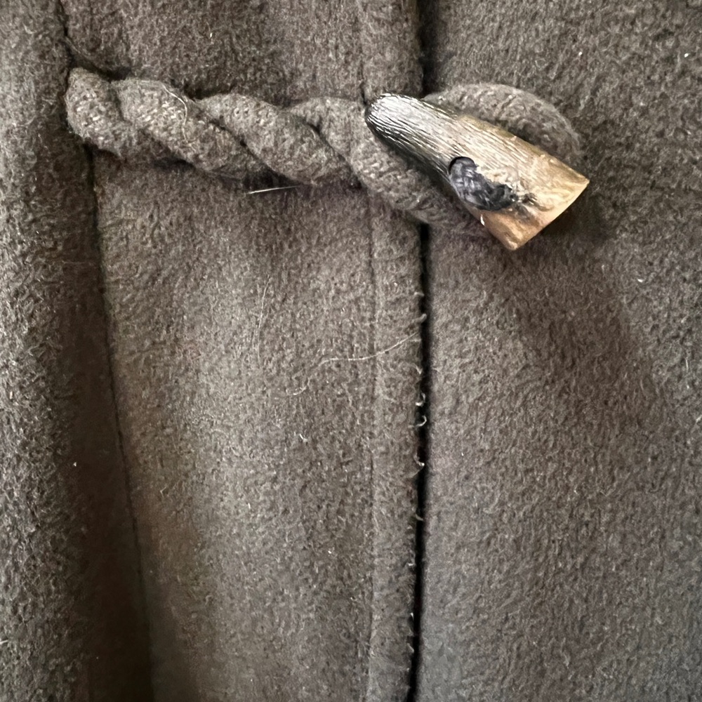 Macintosh Taupe Hooded Coat - Picture 5 of 12